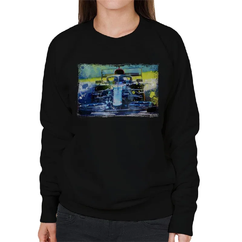 Motorsport Images Lewis Hamilton F1 W11 EQ On Track Women's Sweatshirt Hoodie with Logo Branding Identity