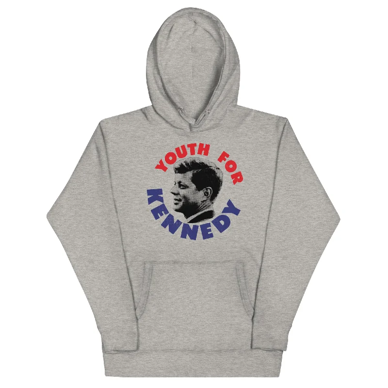 Youth For Kennedy Retro Campaign Unisex Hoodie Hoodie with Rhinestones Sparkly Elegant