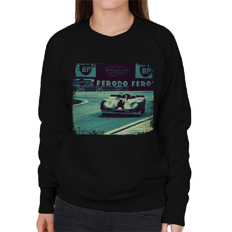 Motorsport Images Filming Of Le Mans Women's Sweatshirt Hoodie with Magnetic Closure Innovative Modern