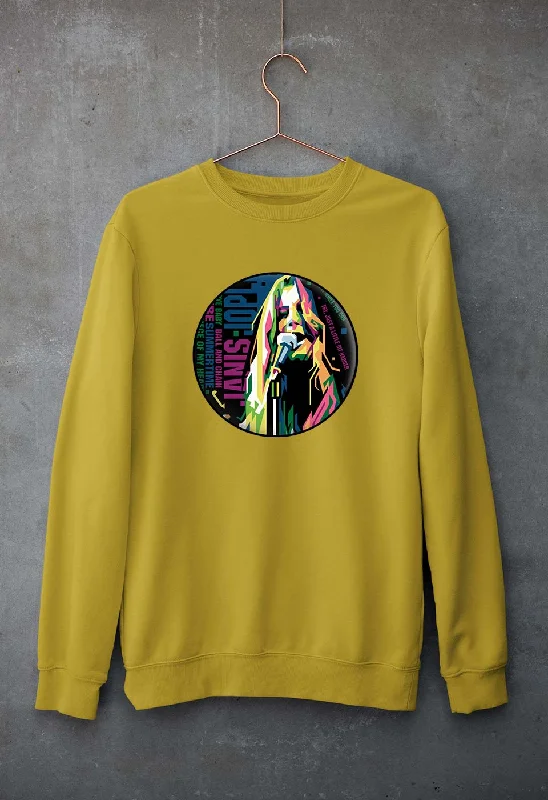 Janis Joplin Unisex Sweatshirt for Men/Women Hoodie with Exposed Zipper Edgy Industrial