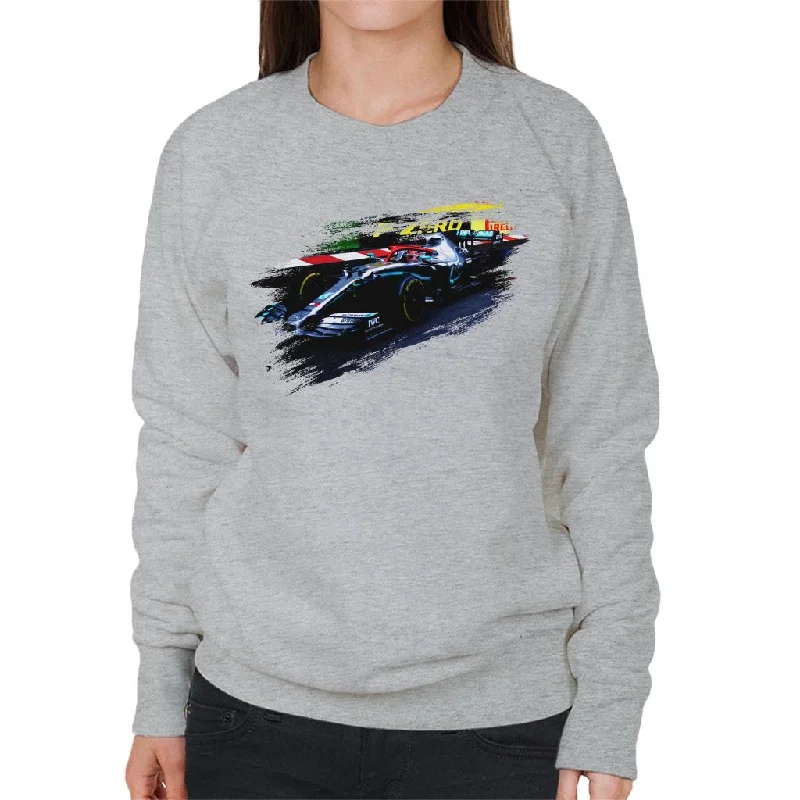 Motorsport Images Lewis Hamilton At Monaco GP AMG F1 W10 Women's Sweatshirt Hoodie Jacket Zipper Layering