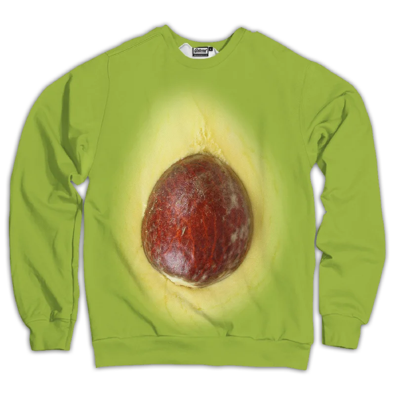 Avocado Unisex Sweatshirt Hoodie with Stripes Bold Sporty