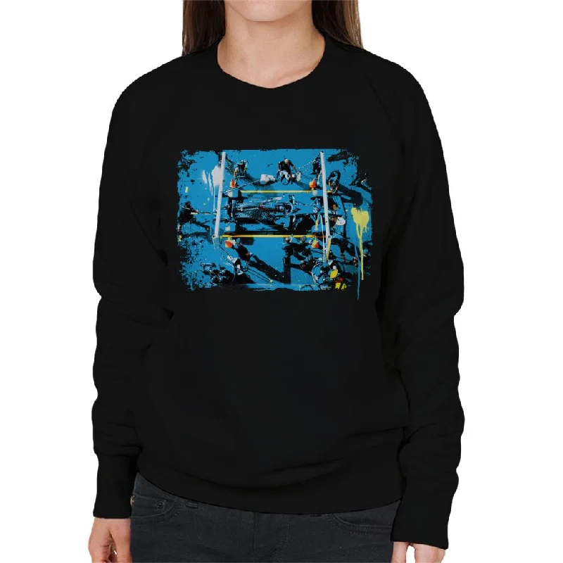 Motorsport Images Lewis Hamilton Tuscany GP In The Pits Women's Sweatshirt Hoodie Jacket Zipper Layering