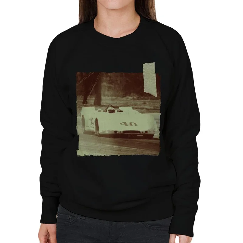 Motorsport Images Porsche 908 2nd Position Women's Sweatshirt Hoodie with Earth Tones Natural Calm