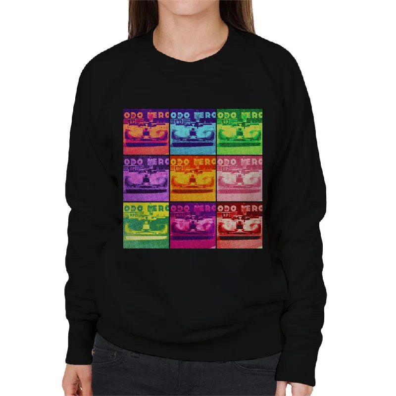 Motorsport Images Porsche 908 02 Pop Art Women's Sweatshirt Hoodie with Illustration Artistic Creative