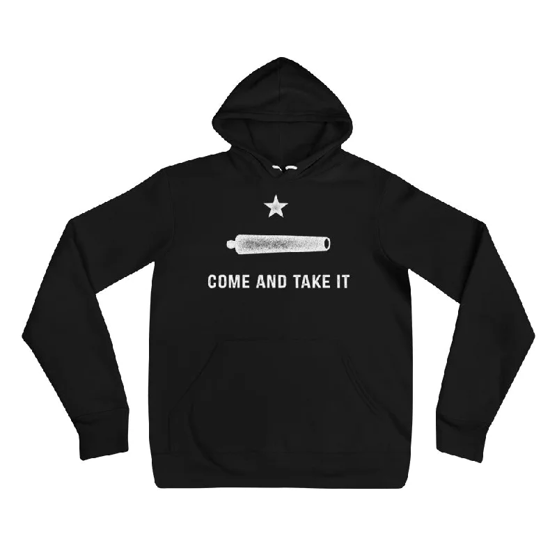 Gonzalez Come and Take It Sponge Fleece Pullover Hoodie Hoodie with Front Slit Layering Stylish