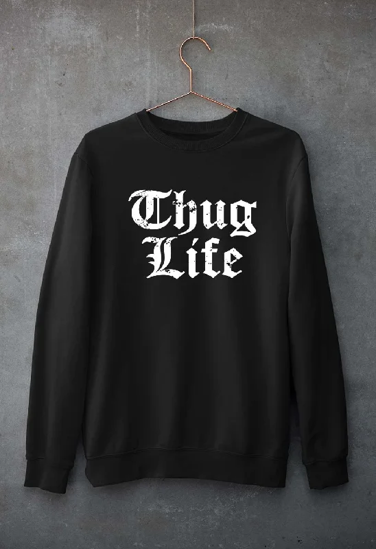 Thug Life 2Pac Unisex Sweatshirt for Men/Women Hoodie with Drawcord Adjustable Secure