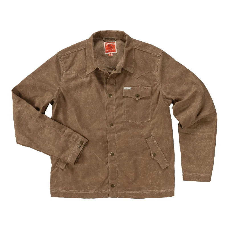 Rancho Waxed Jacket Hoodie Zip-Up Jacket Button-Up Jacket