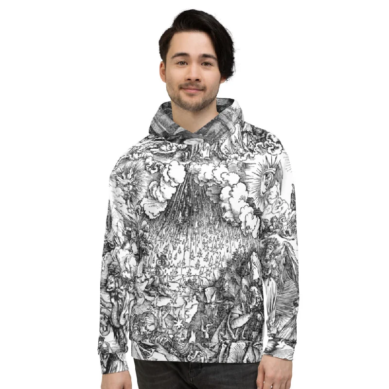 The Apocalypse by Albrecht Dürer Brushed Fleece Unisex Hoodie Hoodie with Print Artistic Unique