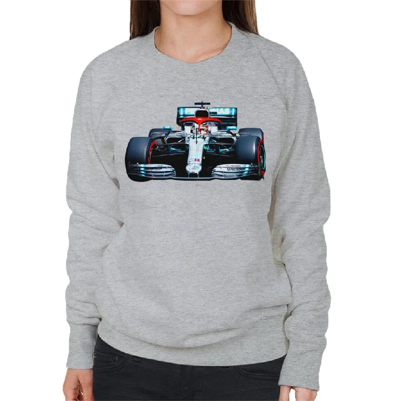 Motorsport Images Lewis Hamilton AMG F1 W10 Monte Carlo Women's Sweatshirt Hoodie with Strings Custom Fit Adjustable