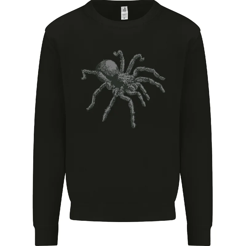 A Tarantula Spider Mens Sweatshirt Jumper Hoodie with Hem Contrast Bold Stylish