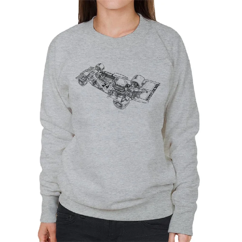 Motorsport Images Iso Marlboro FX3B 1973 Women's Sweatshirt Hoodie Crop Top Short Trendy