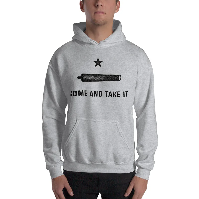 Gonzalez Come and Take It Pullover Hooded Sweatshirt Hoodie with Side Slits Relaxed Casual