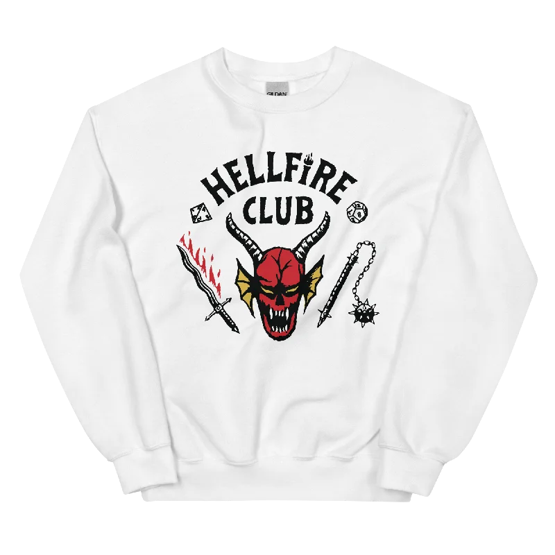 Hellfire Club Unisex Sweatshirt Hoodie with Double Zipper Versatile Adjustable