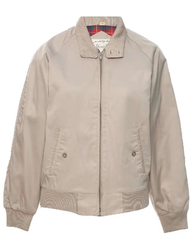 Light Brown Jacket - M Front Pockets Side Pockets Patch Pockets