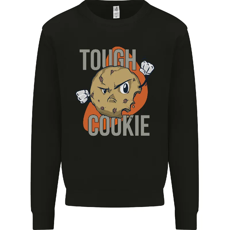 A Tough Cookie Funny MMA Mixed Martial Arts Mens Sweatshirt Jumper Hoodie with Button Classic Timeless