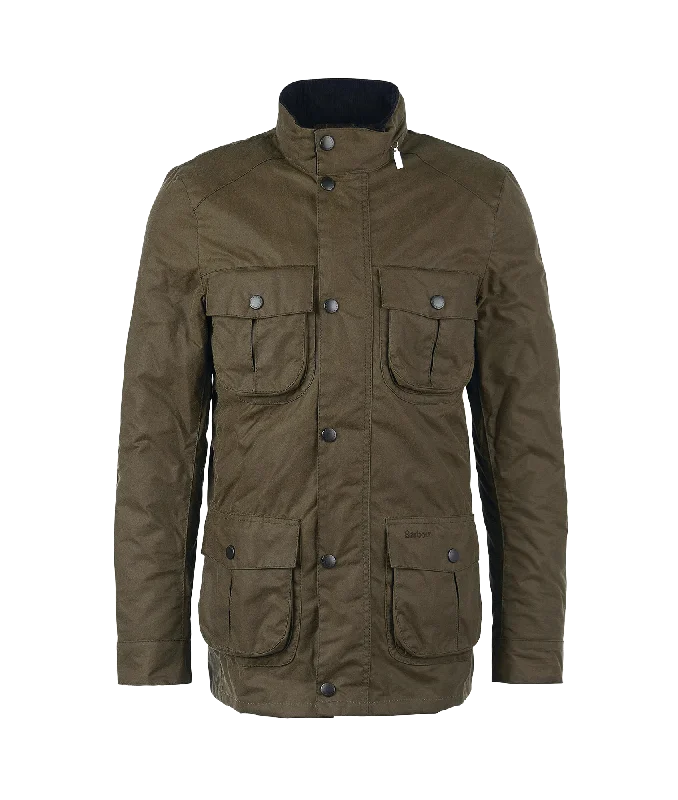 Corbridge Wax Jacket - Brown Zippered Jacket Buttoned Jacket Snapped Jacket