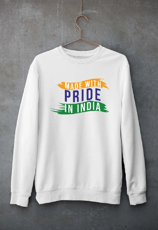 Made in India Unisex Sweatshirt for Men/Women Hoodie with V-Neck Classic Versatile