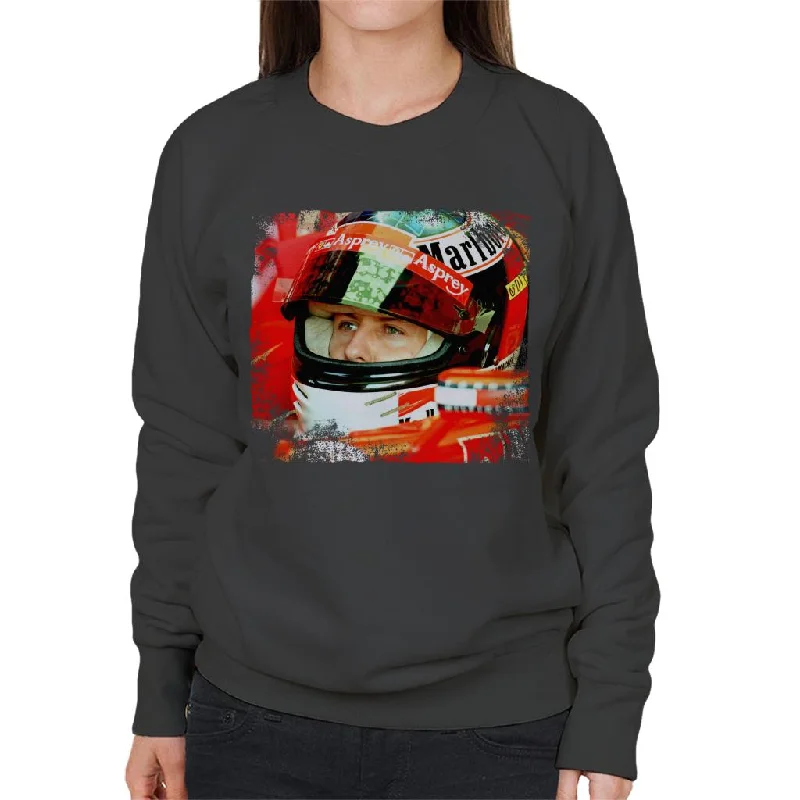 Motorsport Images Michael Schumacher San Marino GP Women's Sweatshirt Hoodie with Full-Zip Functional Layering