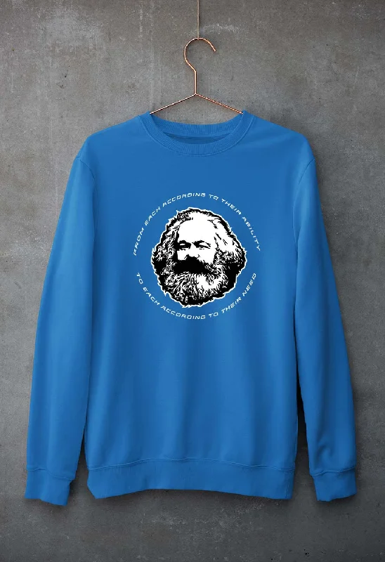 Karl Marx Unisex Sweatshirt for Men/Women Hoodie with High Neck Warm Protective