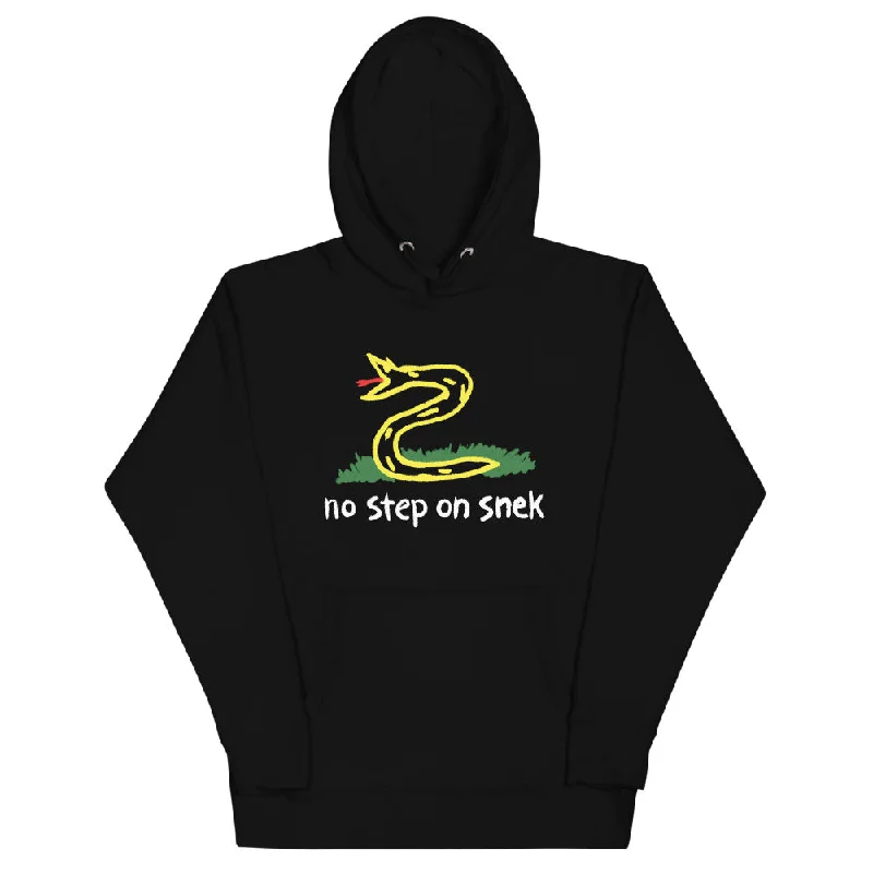 No Step On Snek Unisex Pullover Hoodie Hoodie with Puffed Sleeves Voluminous Trendy