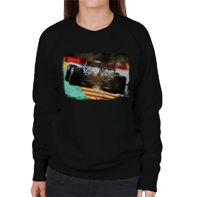 Motorsport Images Lewis Hamilton F1 W11 EQ Sparks Women's Sweatshirt Hoodie with Button Classic Timeless