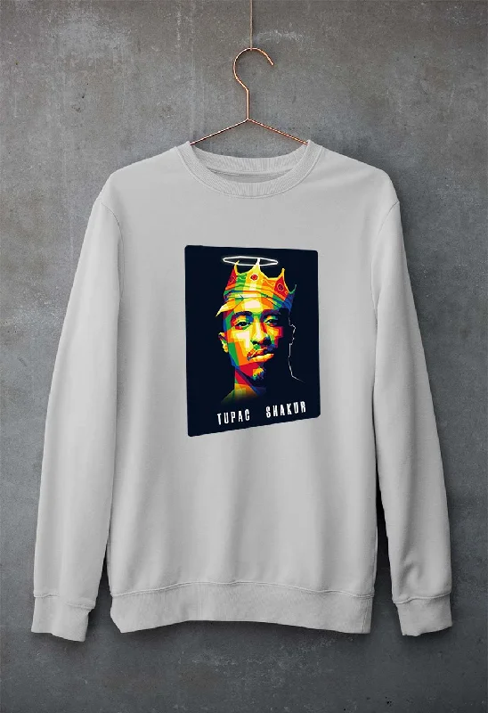 2Pac Tupac Unisex Sweatshirt for Men/Women Hoodie with Pattern Geometric Abstract