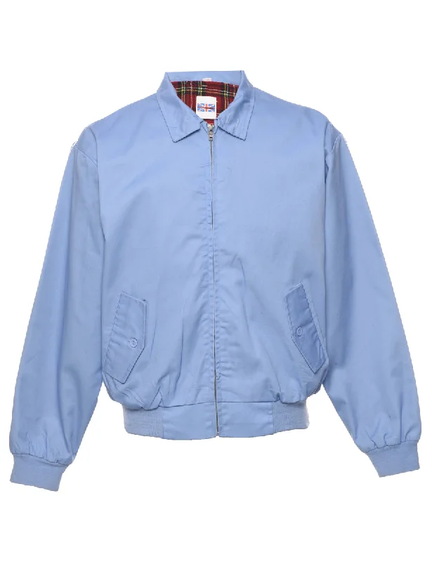 Light Blue Jacket - M Hooded Jacket Caped Jacket Shawl Collar Jacket