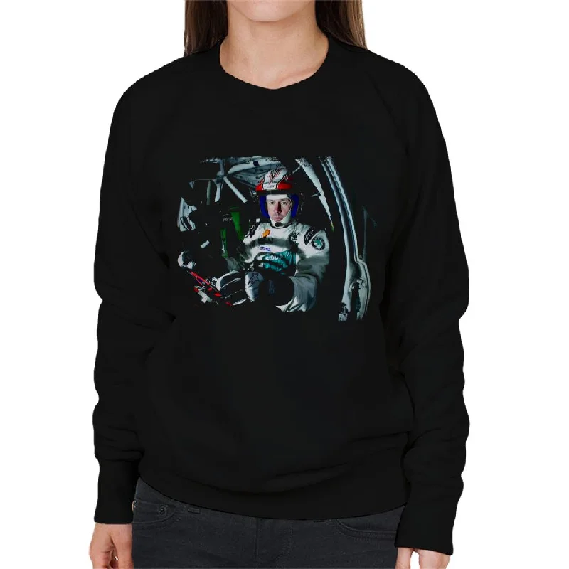 Motorsport Images Colin McRae In Drivers Seat Women's Sweatshirt Hoodie with Elastic Waist Stretchable Comfortable