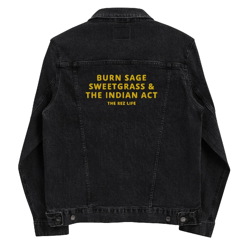 BSS&TIA Gold Jean Jacket Corduroy Jacket Velvet Jacket Brocade Jacket