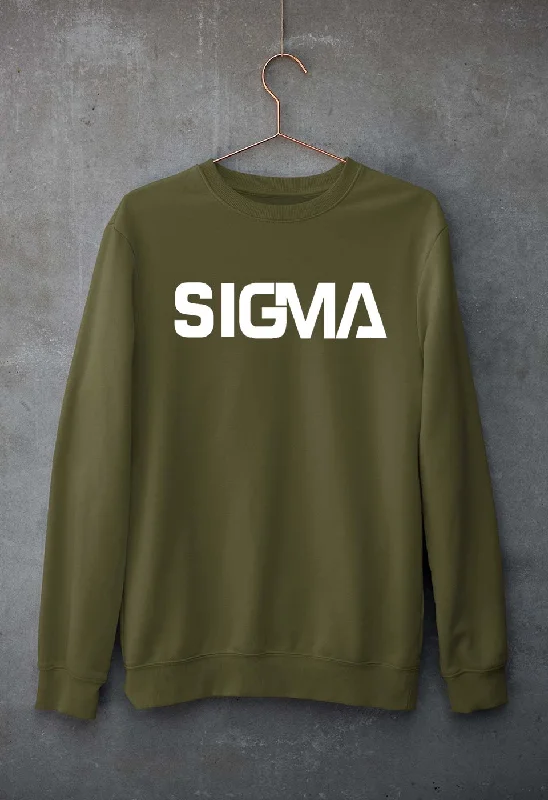 Sigma Unisex Sweatshirt for Men/Women Hoodie with Rhinestones Sparkly Elegant