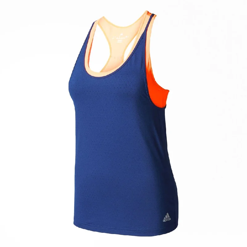 Adidas Womens Advantage Strappy Tennis Tank Top beige tank top