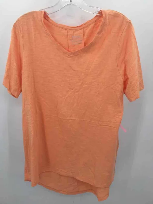 Pre-Owned Chico's Orange Size Medium T-shirt Modern Contemporary Chic