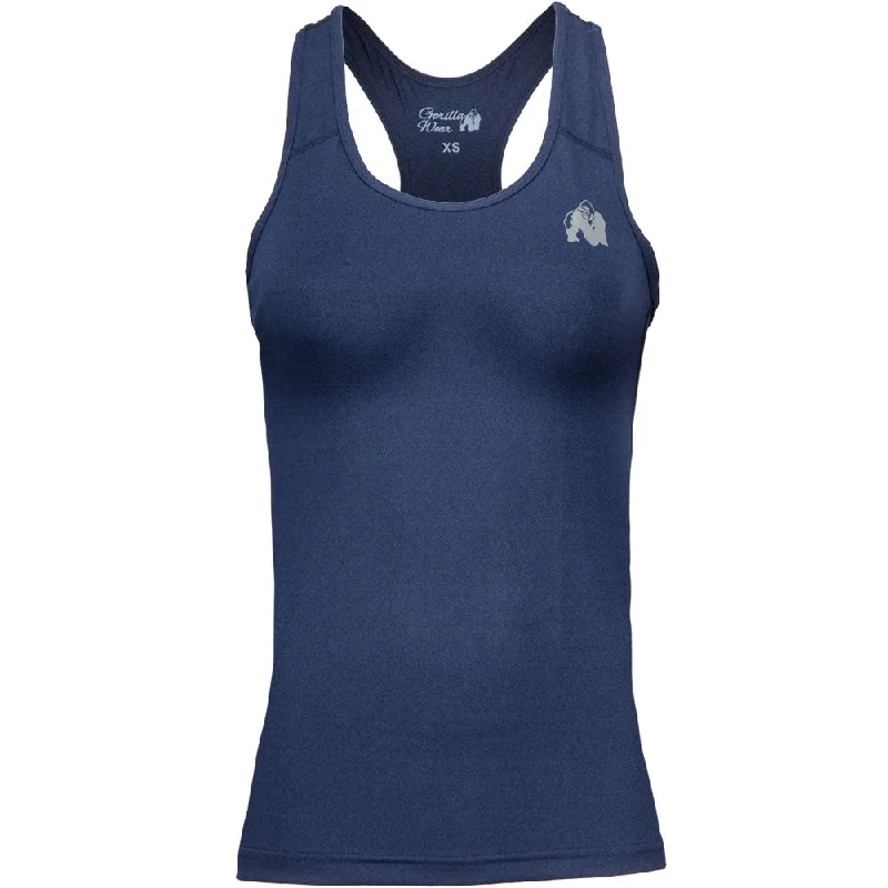 Aspen Tank Tops - Navy Blue long tank top