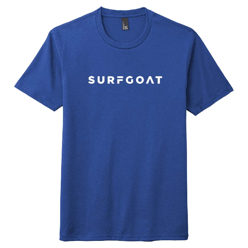 SURFGOAT "Billy" Short-Sleeved Tee (Royal Blue / White) Anti-Shrink Durable Soft