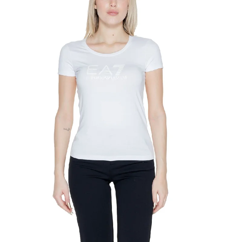 Cream Cotton Tops & T-Shirt Spandex Blend Rayon Blend Denim Blend