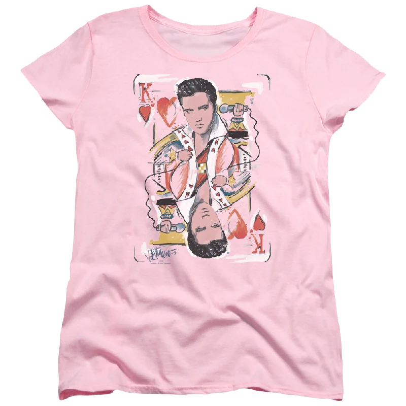 Elvis Presley King Of Hearts - Women's T-Shirt Cozy Warm Stylish