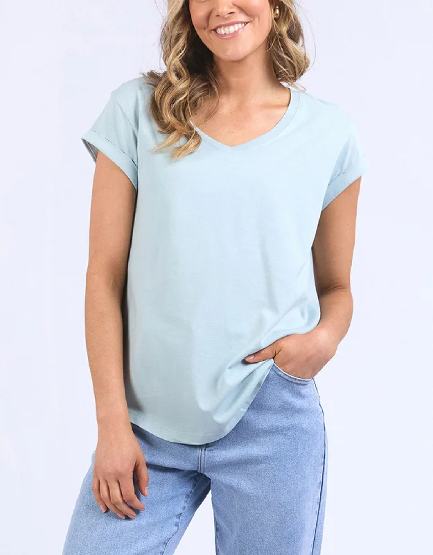 Manly Vee Tee - Blue Bell Cozy Warm Stylish