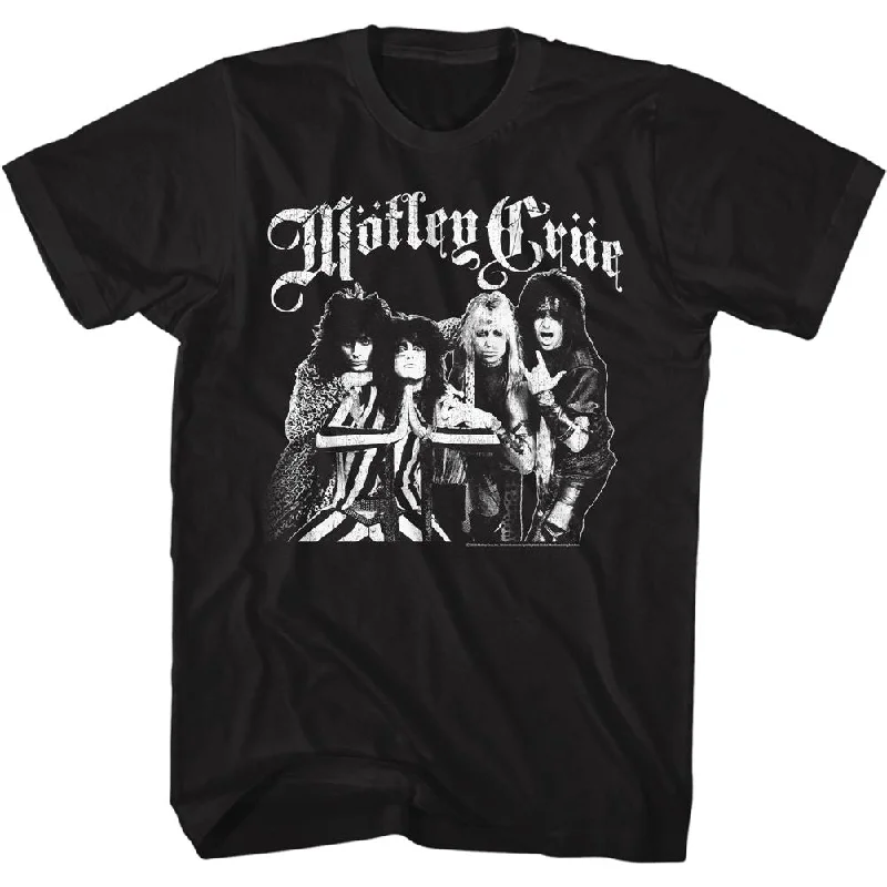 MOTLEY CRUE Eye-Catching T-Shirt, Crue Crew Anti-Pilling Machine Wash Handmade