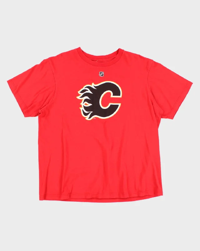 NHL x Calgary Flames Jiří Hudler #24 T-Shirt - XXL Front Pockets Side Pockets Patch Pockets