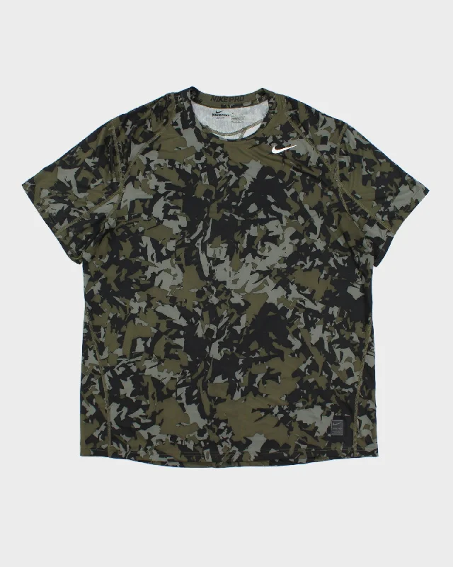 Nike Camouflage T-Shirt - XXL Handmade Hand-knitted Hand-woven