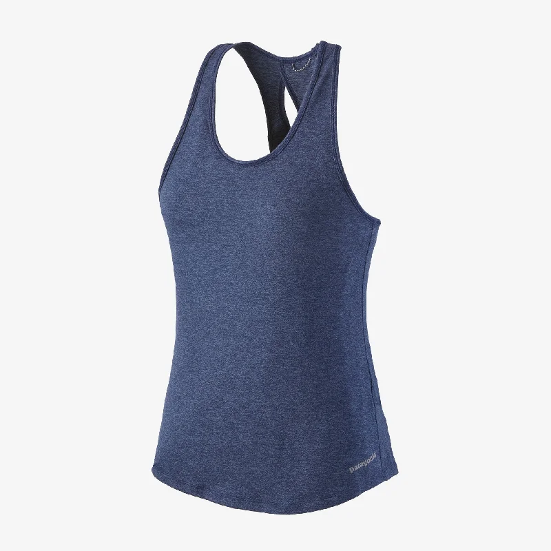 Patagonia Seabrook Run Tank (Women's) Sound Blue beige tank top