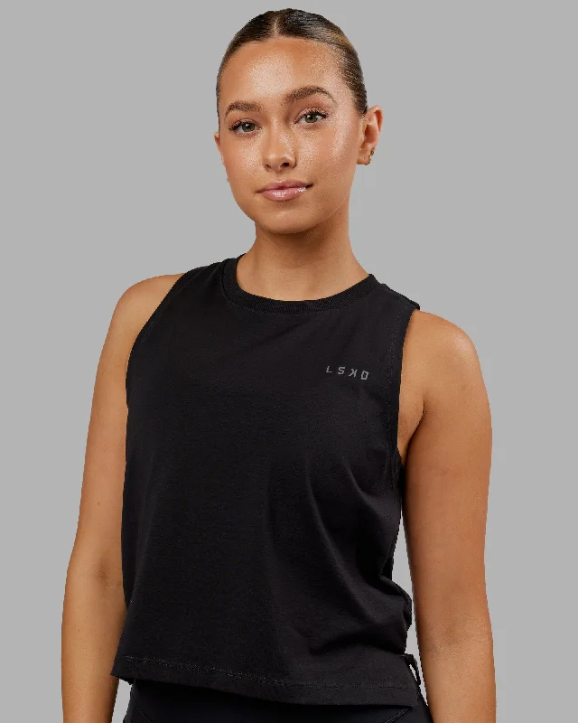 Deluxe PimaFLX Tank - Black sexy tank top