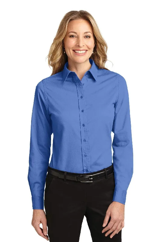 Port Authority Ladies Long Sleeve Easy Care Shirt.  L608 Anti-Pilling Machine Wash Handmade