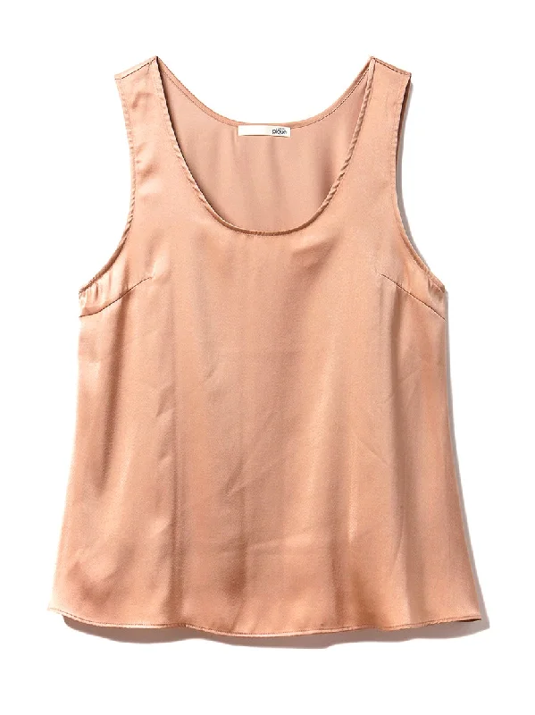 Summer Satin Silk Tank Top floral tank top