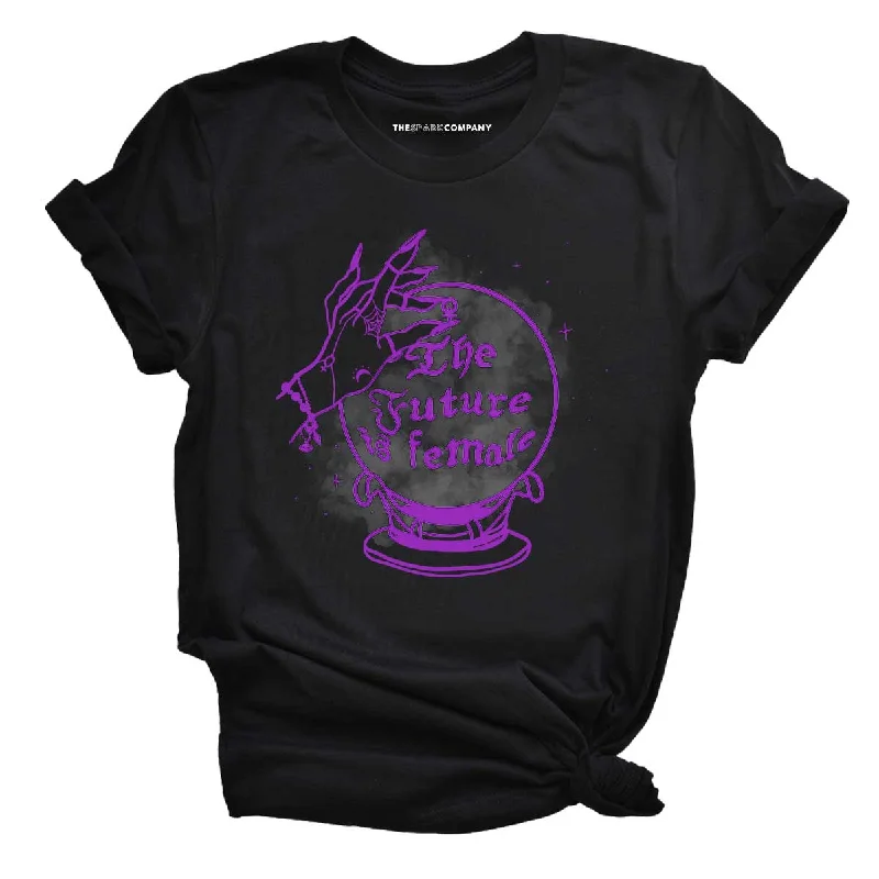 The Future Is Female Halloween Feminist T-Shirt Satin Blend Silk Blend Wool Blend