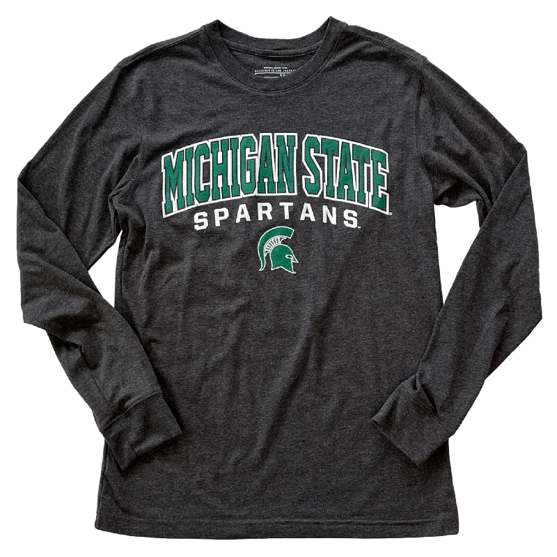 Spartan Playbook Long Sleeve T-shirt Mesh Blend Leather Blend Suede Blend