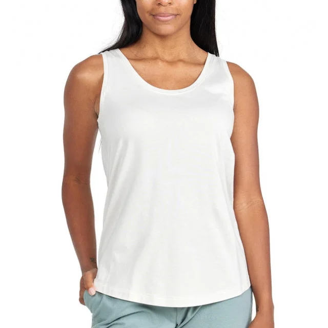 Women's Bamboo Heritage Tank teal tank top