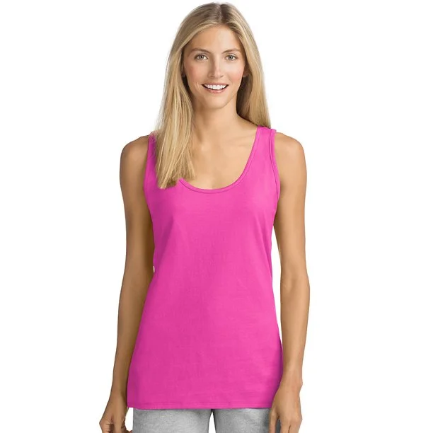 Women's Scoop Neck Tank Top (3pk) peach tank top