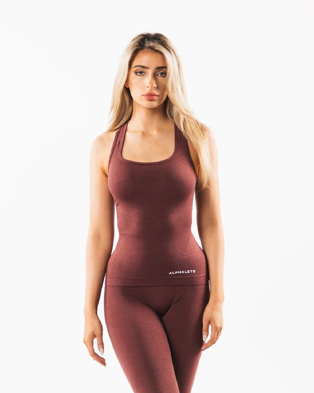 Seamless Racerback Tank - Dusty Rose sleep tank top